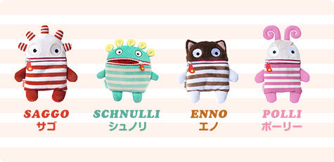 SAGGO サゴ SCHNULLI シュノリ ENNO エノ POLLI ポーリー